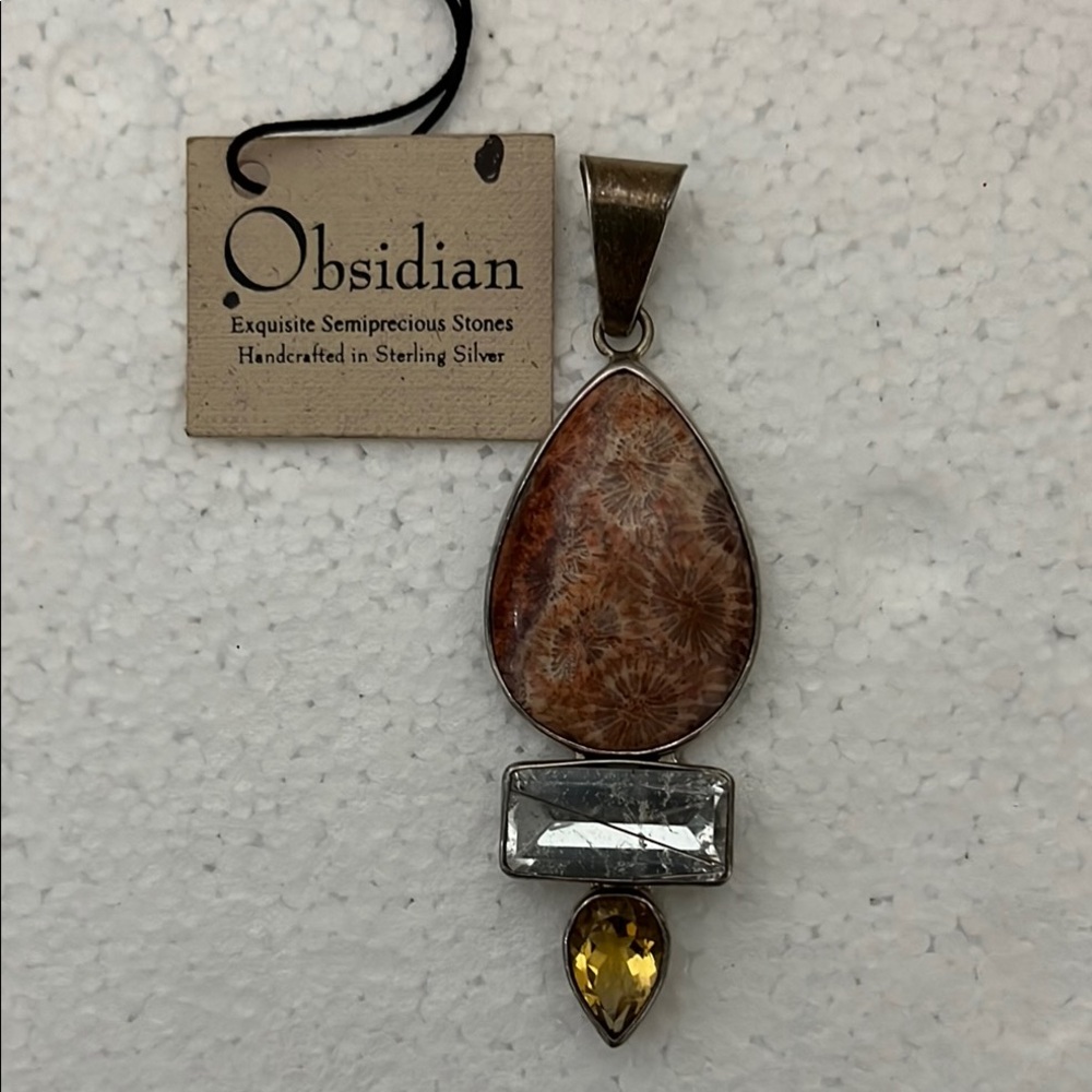 Obsidian Sterling Pendant